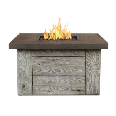 Rustic Fire Table - Outdoor Space Designs