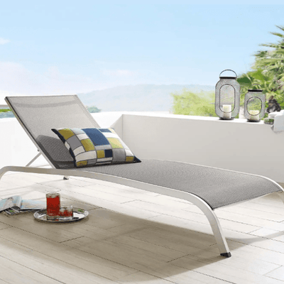 Savannah Aluminum Chaise Lounge - Outdoor Space Designs