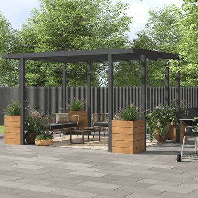 Steel 12' x 10' Pergola - Outdoor Space Designs