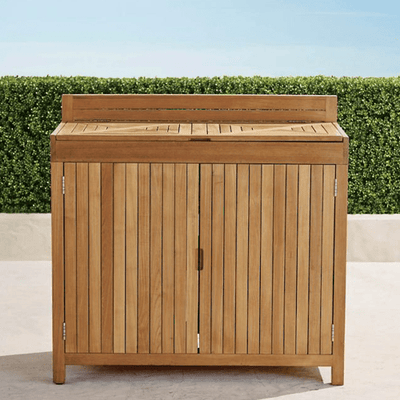 Teak Storage Cabinet - Outdoor Space Designs