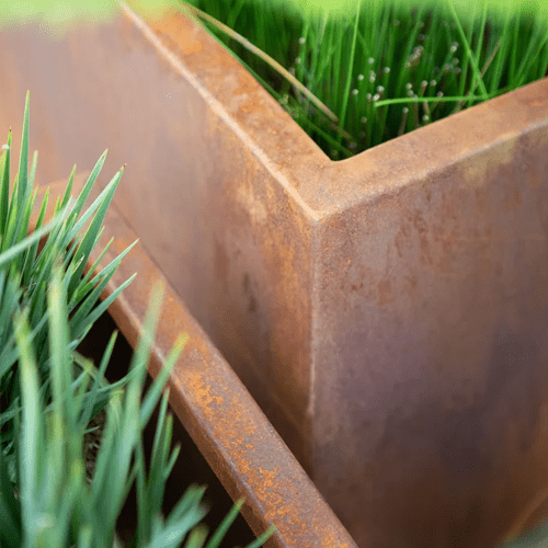Veradek Corten Steel Planter Collection – Outdoor Space Designs
