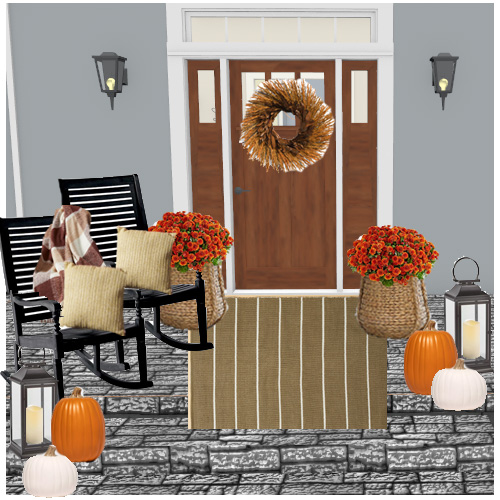 Shoppable Fall Front Porch
