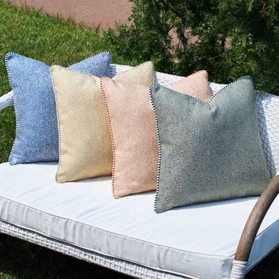 Basketweave Outdoor Pillow Cover - Outdoor Space Designs