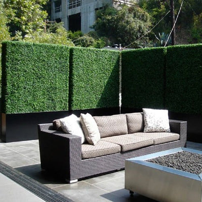 Faux Boxwood Panel - Outdoor Space Designs