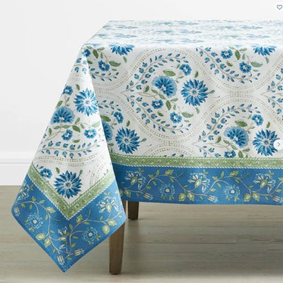 Floral Cotton Tablecloth - Outdoor Space Designs