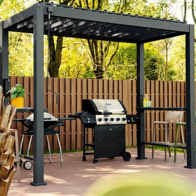 Louvered Grill Gazebo - Outdoor Space Designs