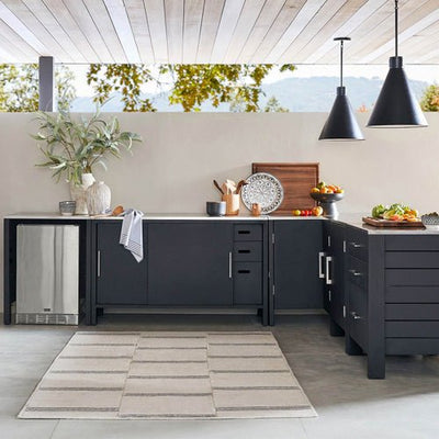 Malibu 5pc Metal Outdoor Kitchen Set - Outdoor Space Designs