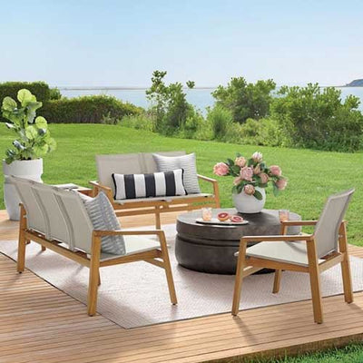 Newport Mesh Seating Collection - Outdoor Space Designs