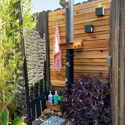 Solar Outdoor Shower - Outdoor Space Designs