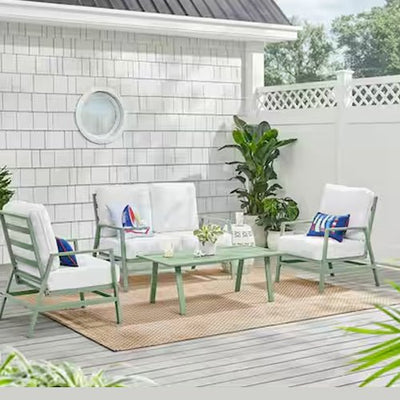 Sunnymead 4Pc Metal Chat Set - Outdoor Space Designs