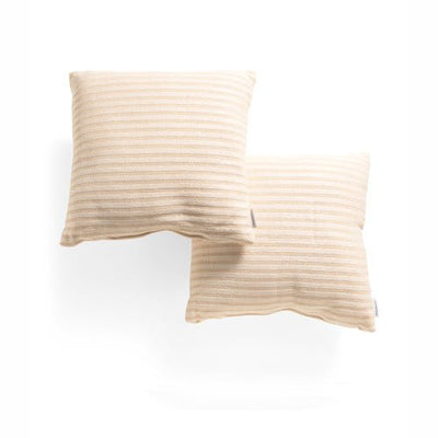 Tan Stripe Outdoor Pillow Set - Outdoor Space Designs