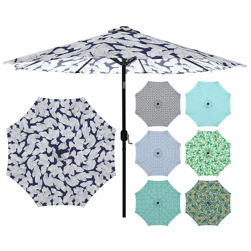 9ft patio umbrella replacement cover 9Ft Umbrella Replacement Canopy -Various Prints – Outdoor Space Designs