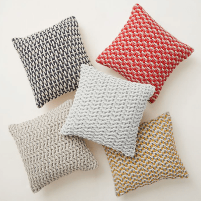 Basketweave Outdoor Pillow - Outdoor Space Designs