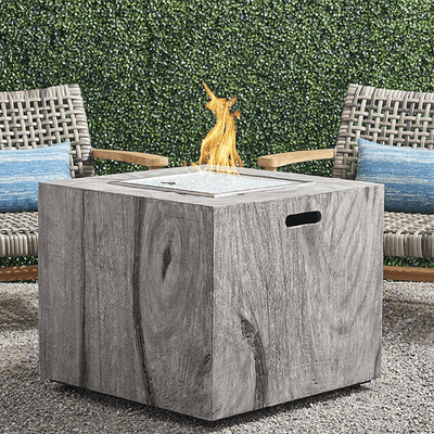 Bryndle Root Square Fire Table - Outdoor Space Designs
