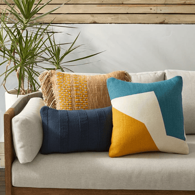Corner Block Outdoor Pillow - Outdoor Space Designs