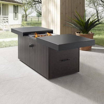 Functional Rectangle Fire Table - Outdoor Space Designs