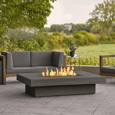 Geneva 60-Inch Rectangle Fire Table - Outdoor Space Designs