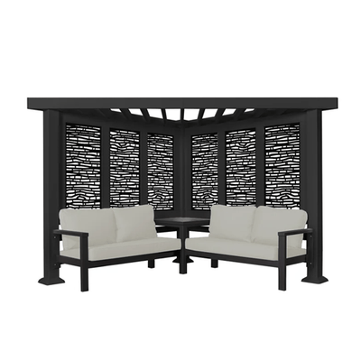 Glendale 8.2 Ft. W x 14 Ft. D Steel Pergola with Canopy - Outdoor Space Designs