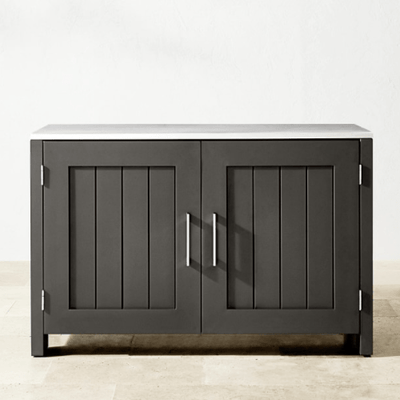 Larnaca Outdoor Metal 2-Door Cabinet - Outdoor Space Designs