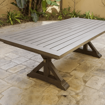 Metal Dining Table - Outdoor Space Designs