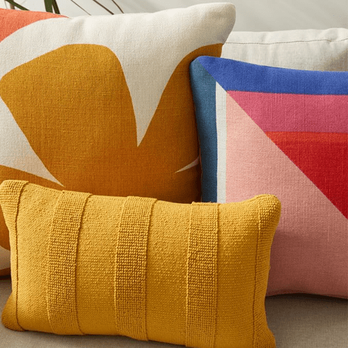 Modern Color Block Outdoor Pillows Outdoor Space Designs