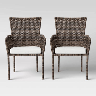 Monroe 2pk Patio Stack Dining Chair - Outdoor Space Designs