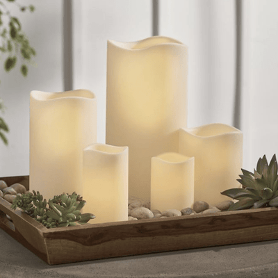 Outdoor Battery Candles - Outdoor Space Designs