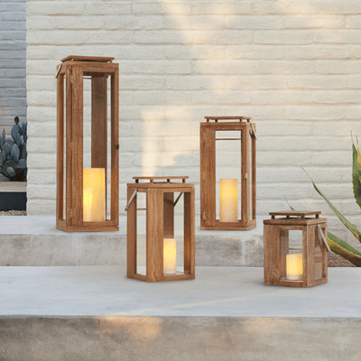 Portside Wood Lanterns - Outdoor Space Designs