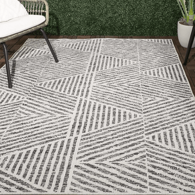 Silva Geometric Outdoor Rug - Outdoor Space Designs