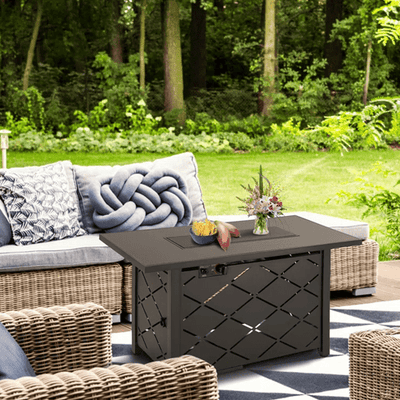 Steel Propane Fire Table - Outdoor Space Designs