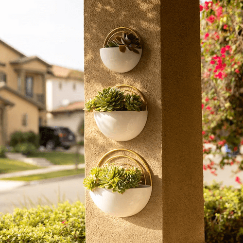 decorative hanging plant pots Wall Planters – Outdoor Space Designs