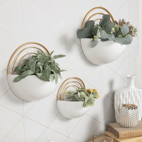 ceramic hanging planter outdoor Wall Planters – Outdoor Space Designs